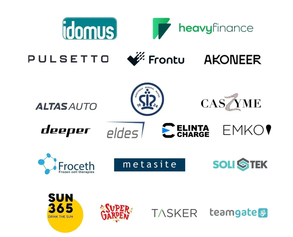 Dalyvavusios įmonės logotipai